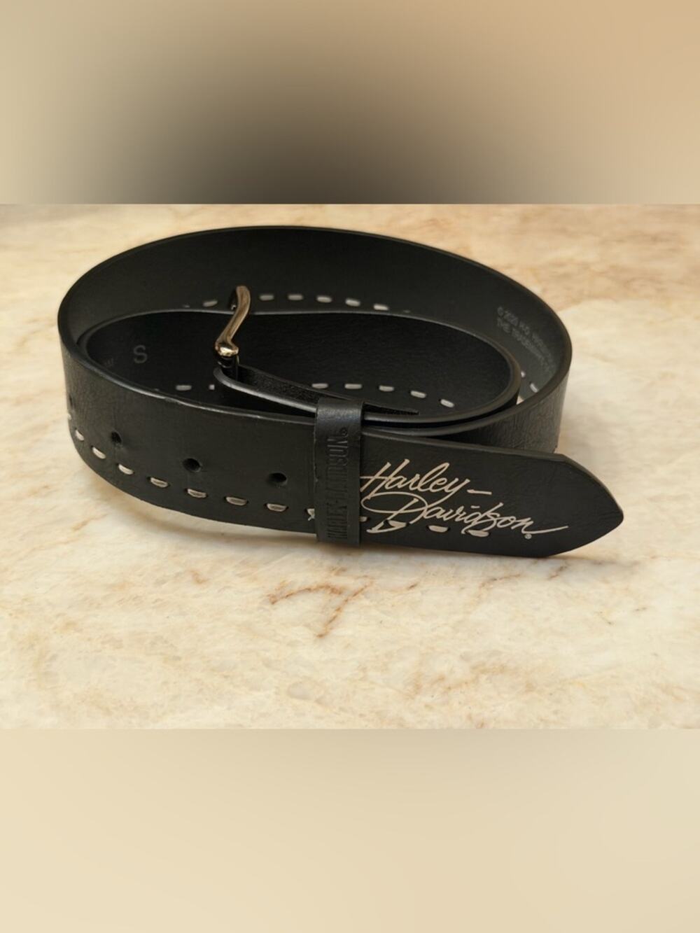 Harley Davidson women’s black belt Sz Small
